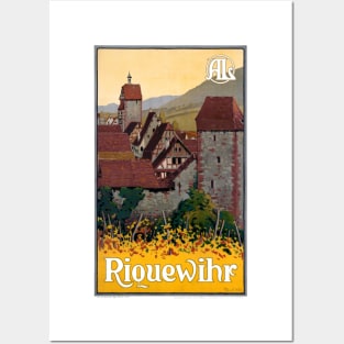 Vintage Travel Poster France Riquewihr Posters and Art